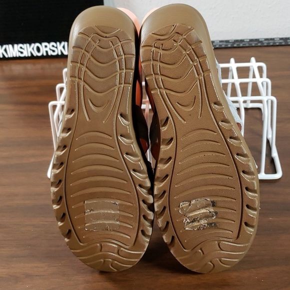 Skechers Stylin Blue Suede Peep-toe Slingback Wedge Size 6½ - Picture 4 of 7